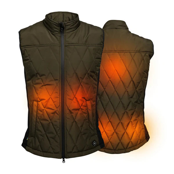 Back on Track Men's Heated Vest "Teide" - Olive