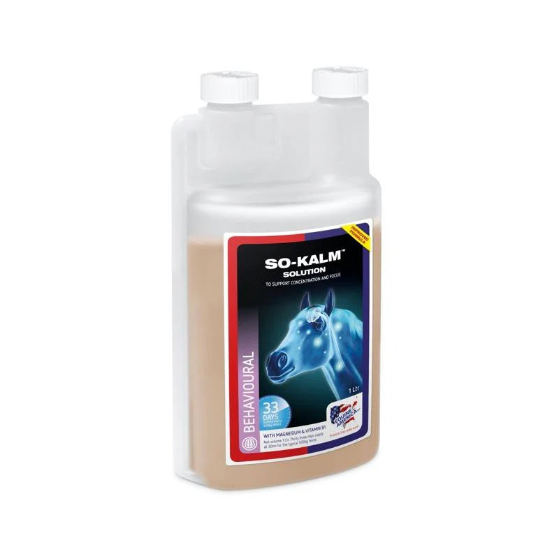 So Kalm Solution | Suplemento Calmante para Caballos 1L