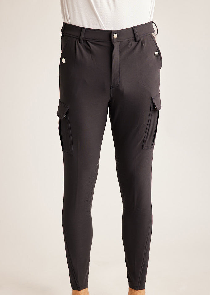 Men's Knee Grip Cargo Pants - Dark Navy
