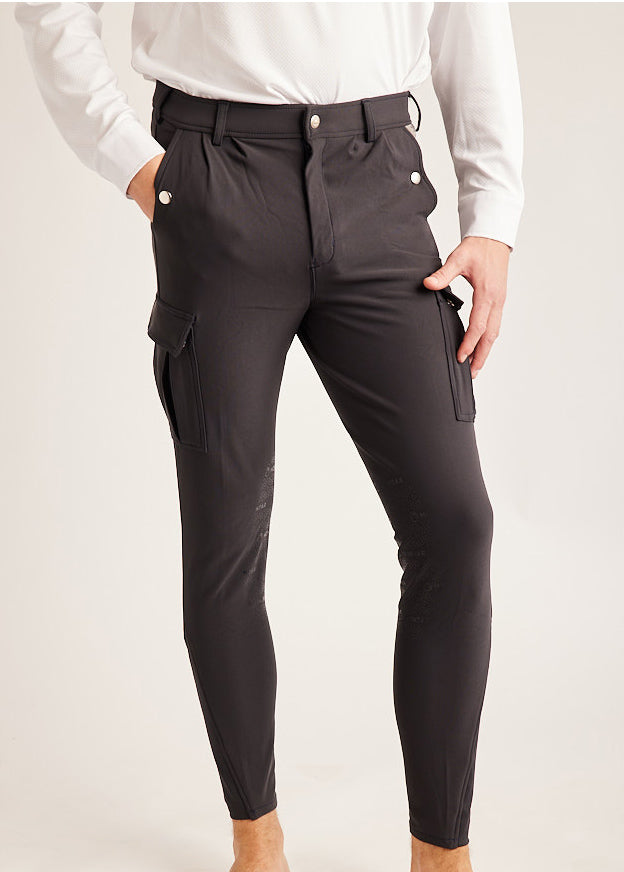 Men's Knee Grip Cargo Pants - Dark Navy