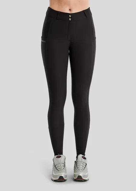 Megan pantalón con bolsillo movil F/G - Negro