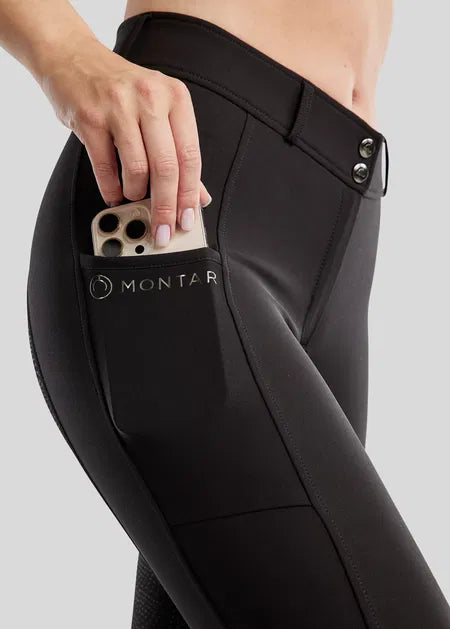 Megan pants with mobile pocket F/G - Black