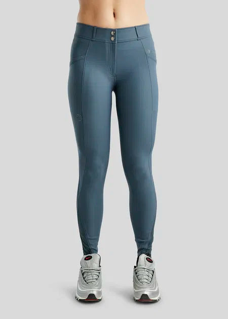 MoZida REFINED pants with Gun Metal Crystals FG - Dark Slate