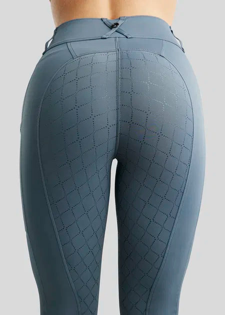 MoBlair Hybrid legging con Gun Metal Crystals - Dark Slate F/G