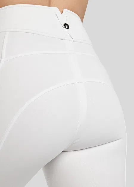 MoElaine pantalones con Lasercut Logo F/G - White