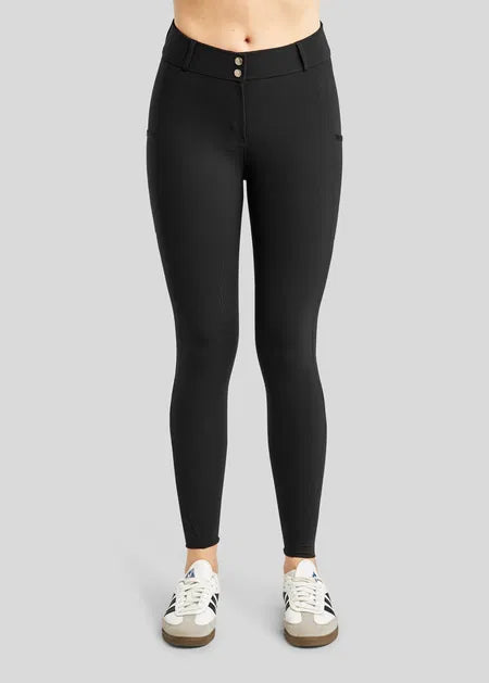 MoElaine pantalones con Lasercut Logo F/G - Black