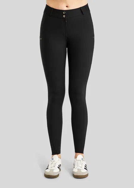 MoZuna REFINED Breeches w. Pintucks and Gun Metal Crystals Black F/G