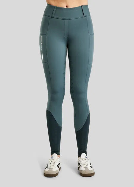 MoStar legging con Mesh y Foil Logo F/G- Dark Slate