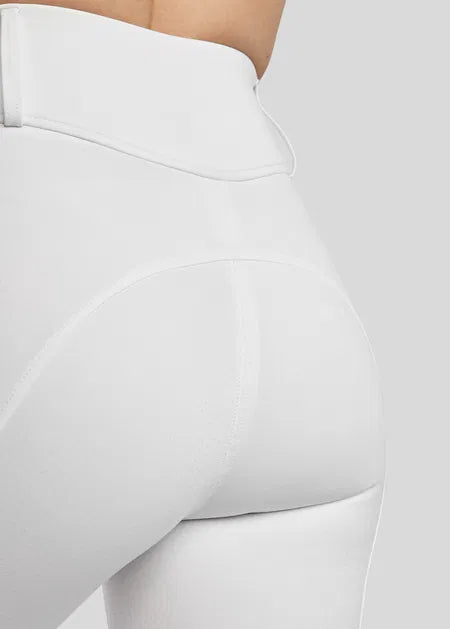 MoElaine Legging con Lasercut Logo F/G - White