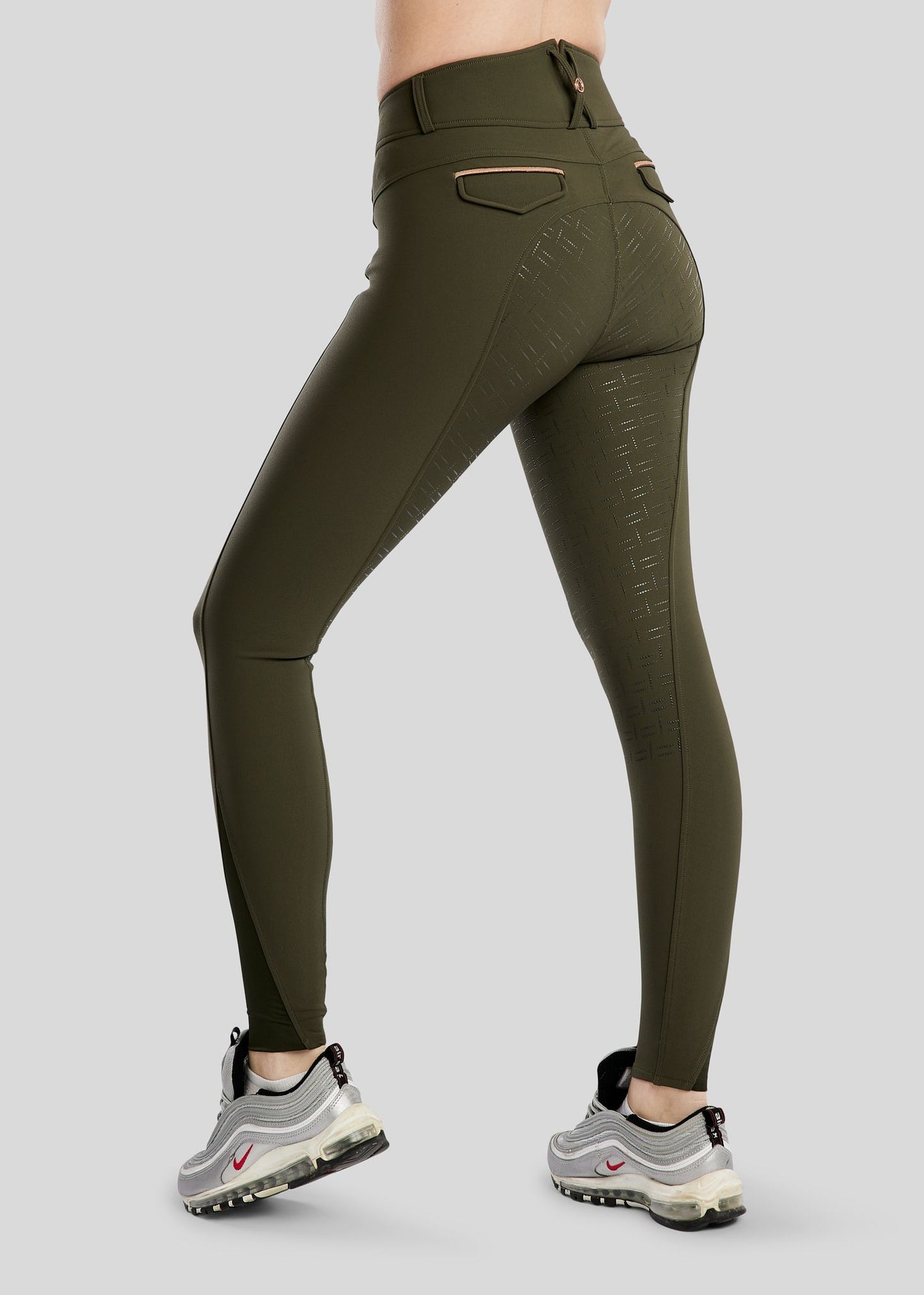 MoGlenda Pantalones con Rosegold Caviar Tape F/G - Olive