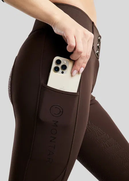 MoAddie pantalones Softshell con Logo F/G - Marrón