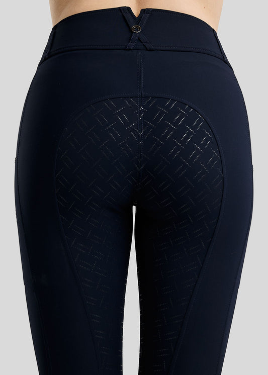 MoMaddy Pantalón F/G con Cristales Gun Metal - Navy