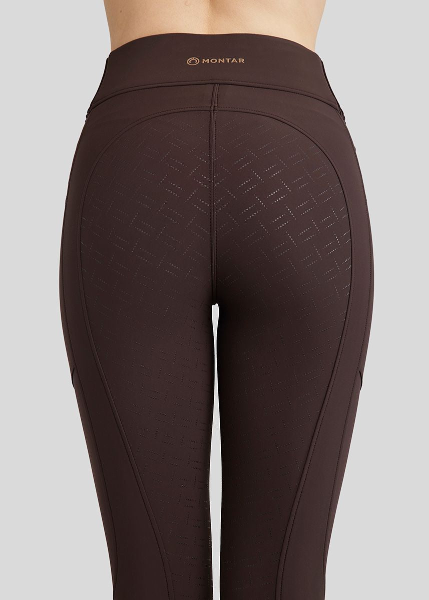 MoRosie junior pintucks pull on with crystals brown F/G