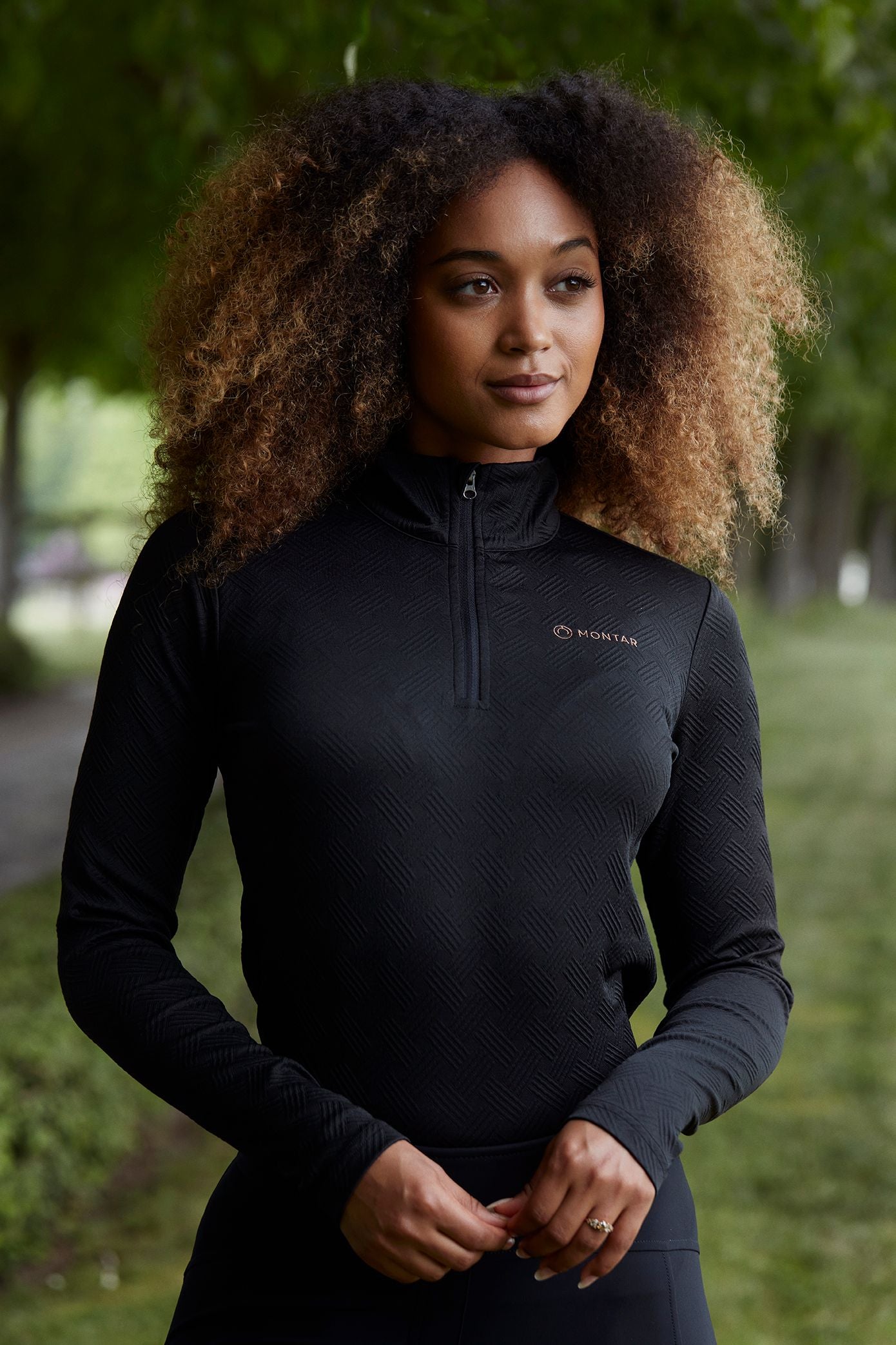 MoCilia Polo Jacquard REFINED - Negro