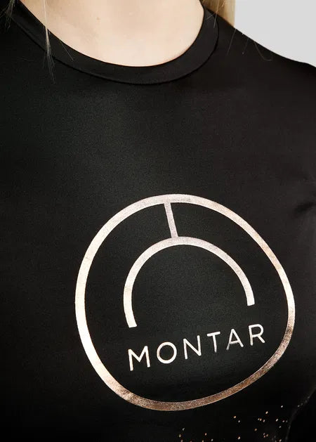 MoNille Baselayer con detalles en Rose Gold - Negro