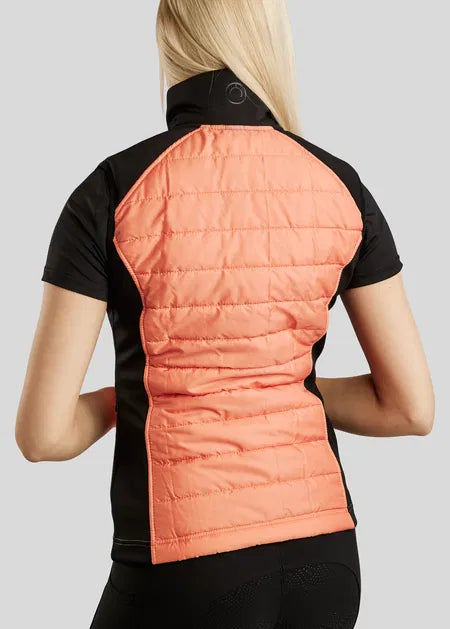 MoMartha Contrast Hybrid Bodywarmer Watermelon