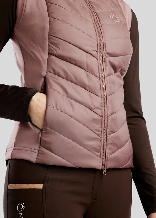 MoMari Hybrid Bodywarmer con detalles Rosegold - Dusty Rose
