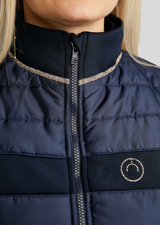 MoLila Chaleco Hybrid Bodywarmer Cristales caviar - Navy