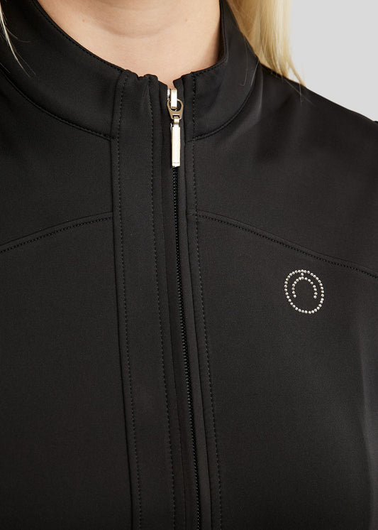 MoDahne Vest con cristales champagne - Negro