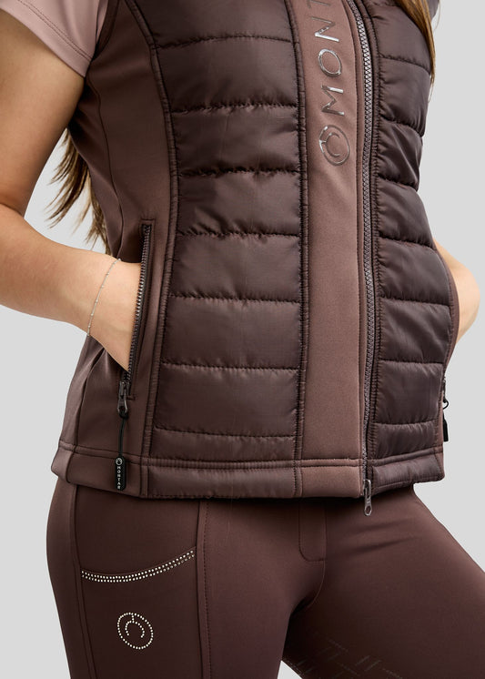Emma Junior Chaleco Softshell Híbrido Montar - Black Peony