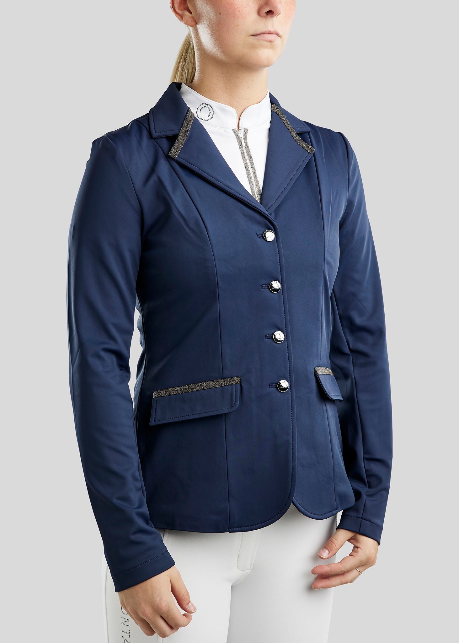 MoGloria Caviar Tape Americana de concurso Navy – Equitrend