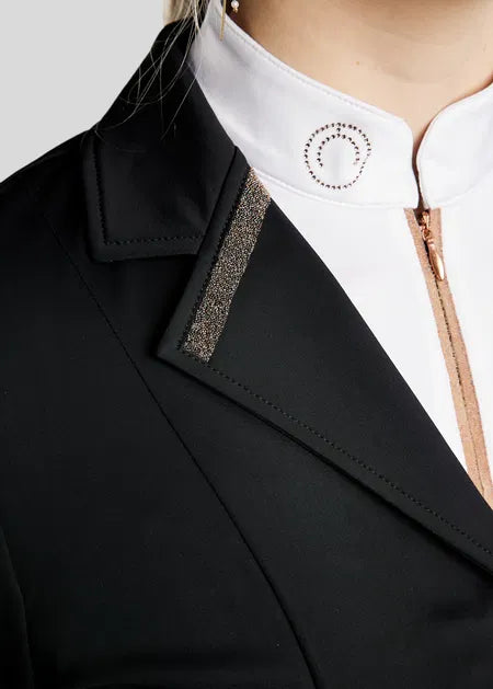 MoGlenda Americana concurso con detalles Rosegold Caviar Tape - Negro