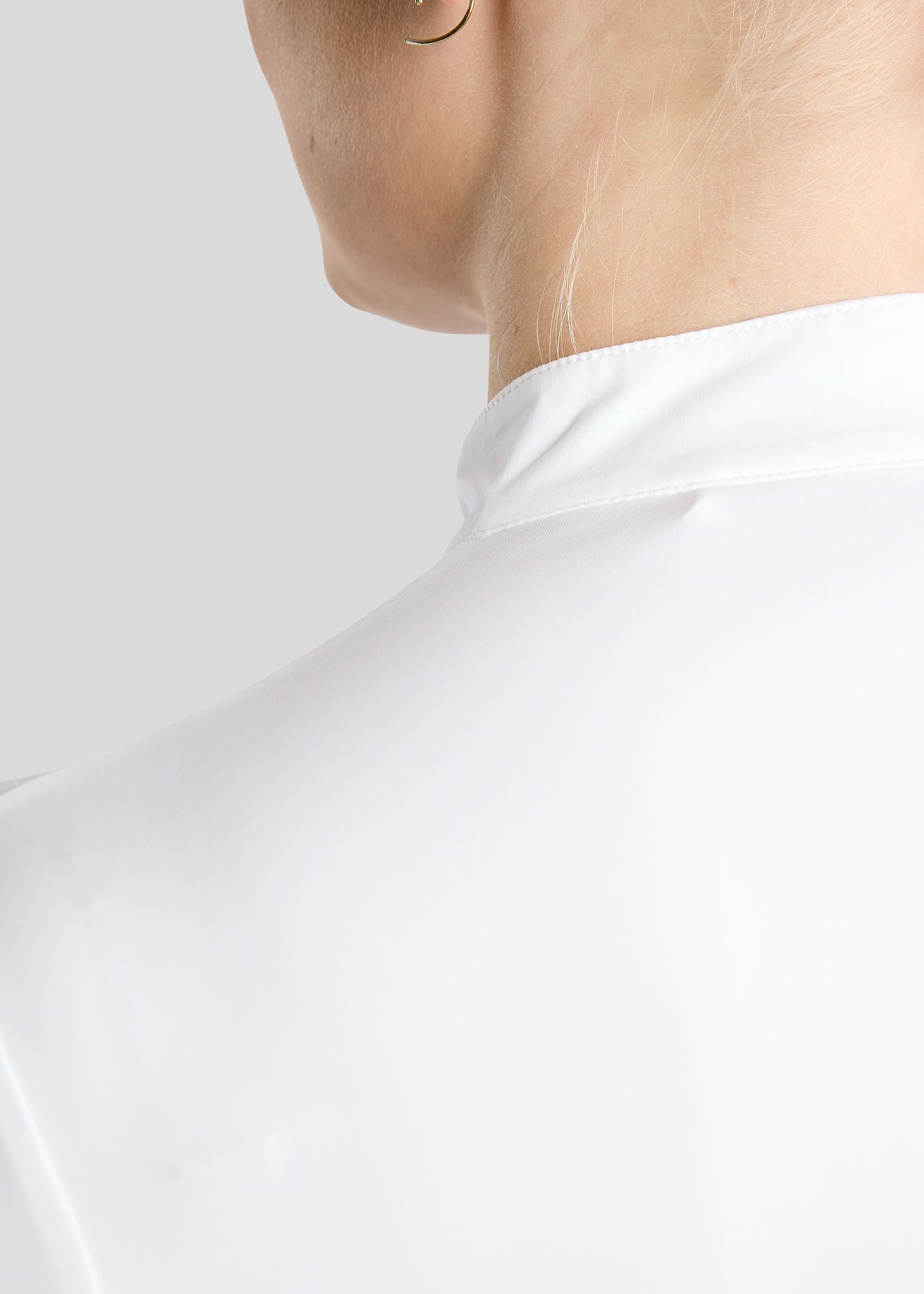 MoZida REFINED Polo Concurso manga larga - Blanco