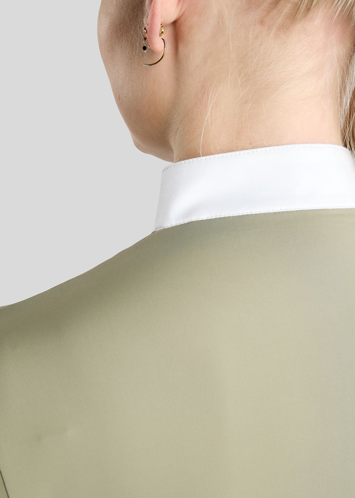 MoZida REFINED Polo Concurso manga larga - Dusty Green