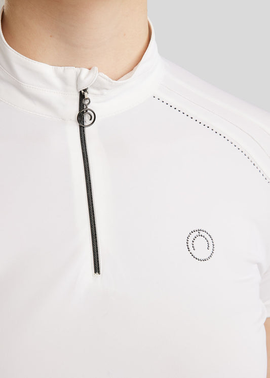 MoPearl polo de concurso - Blanco