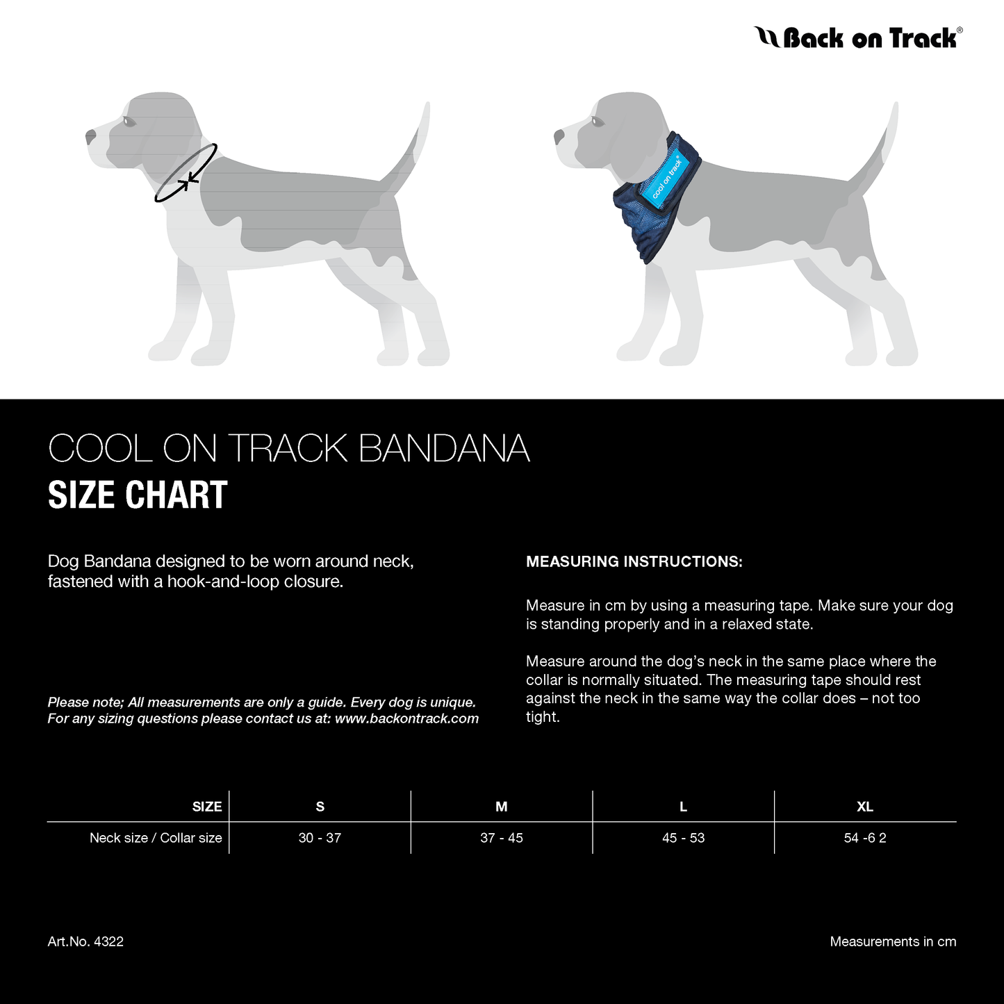 Cool on Track Dog Bandana