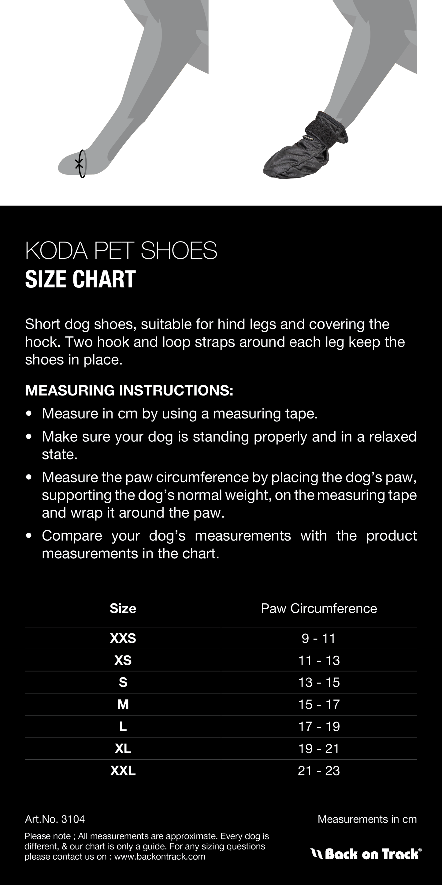 Back on Track® Botines para perro Koda con Welltex®