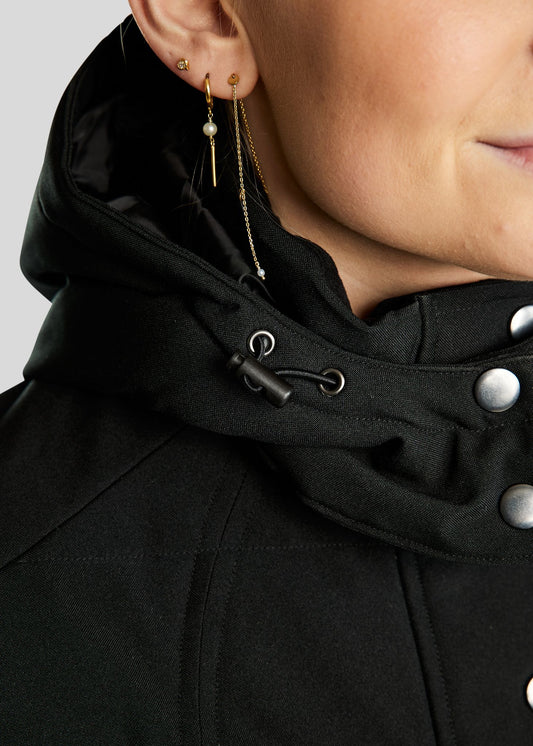 Dicte Chaqueta Larga técnica - Negro