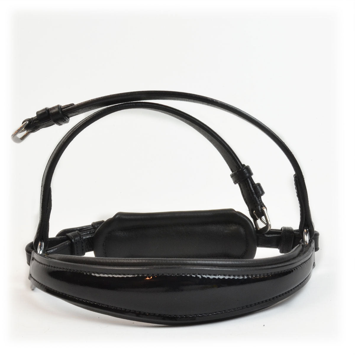 Bridle2Fit German Noseband FLAT PATENT LEATHER