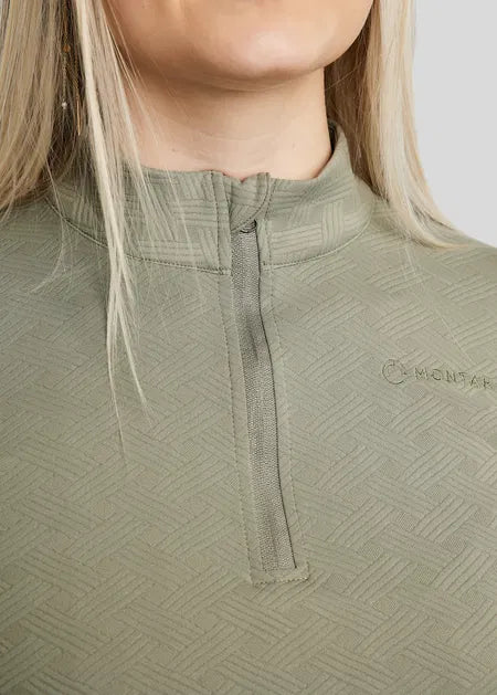 MoCilia Polo Jacquard REFINED - Dusty Green