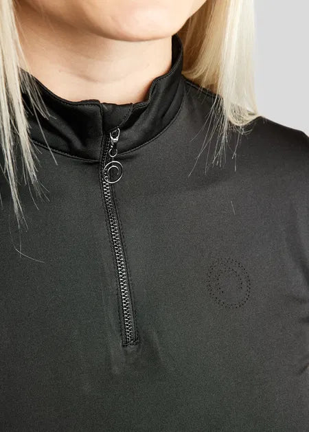 MoElaine Camiseta técnica Lasercut Logo - Negro