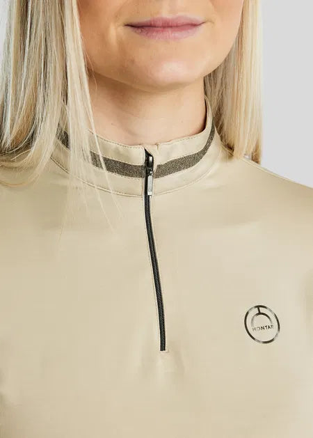 MoGaia Polo Termo con Gun Metal Caviar Tape - Warm Light Grey