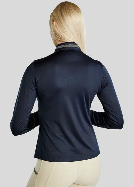 MoGaia Polo Termo con Gun Metal Caviar Tape - Navy