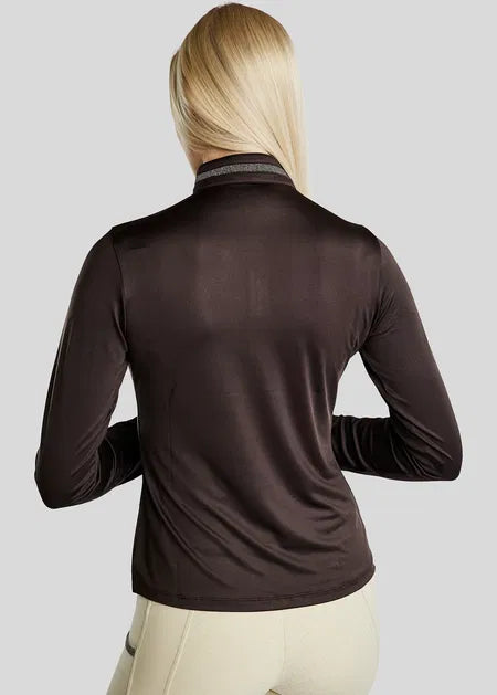 MoGaia Polo Termo con Gun Metal Caviar Tape - Marrón
