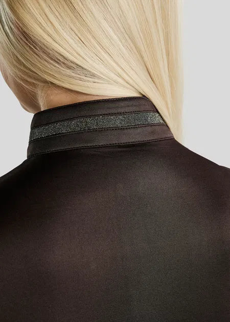 MoGaia Polo Termo con Gun Metal Caviar Tape - Marrón