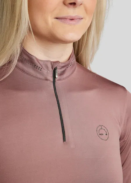 MoEllinor Polo manga larga - Dusty Rose