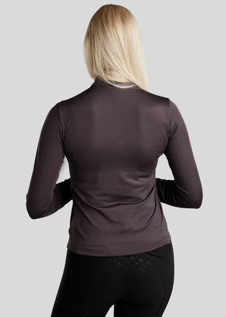 MoEllinor Polo manga larga - Black Peony