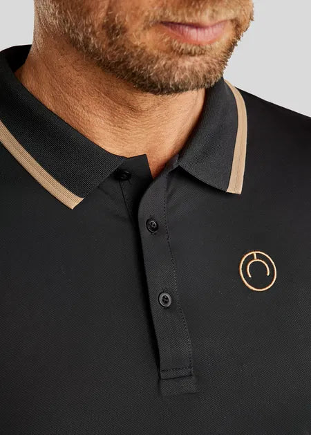 MoDrake polo para hombre - Negro