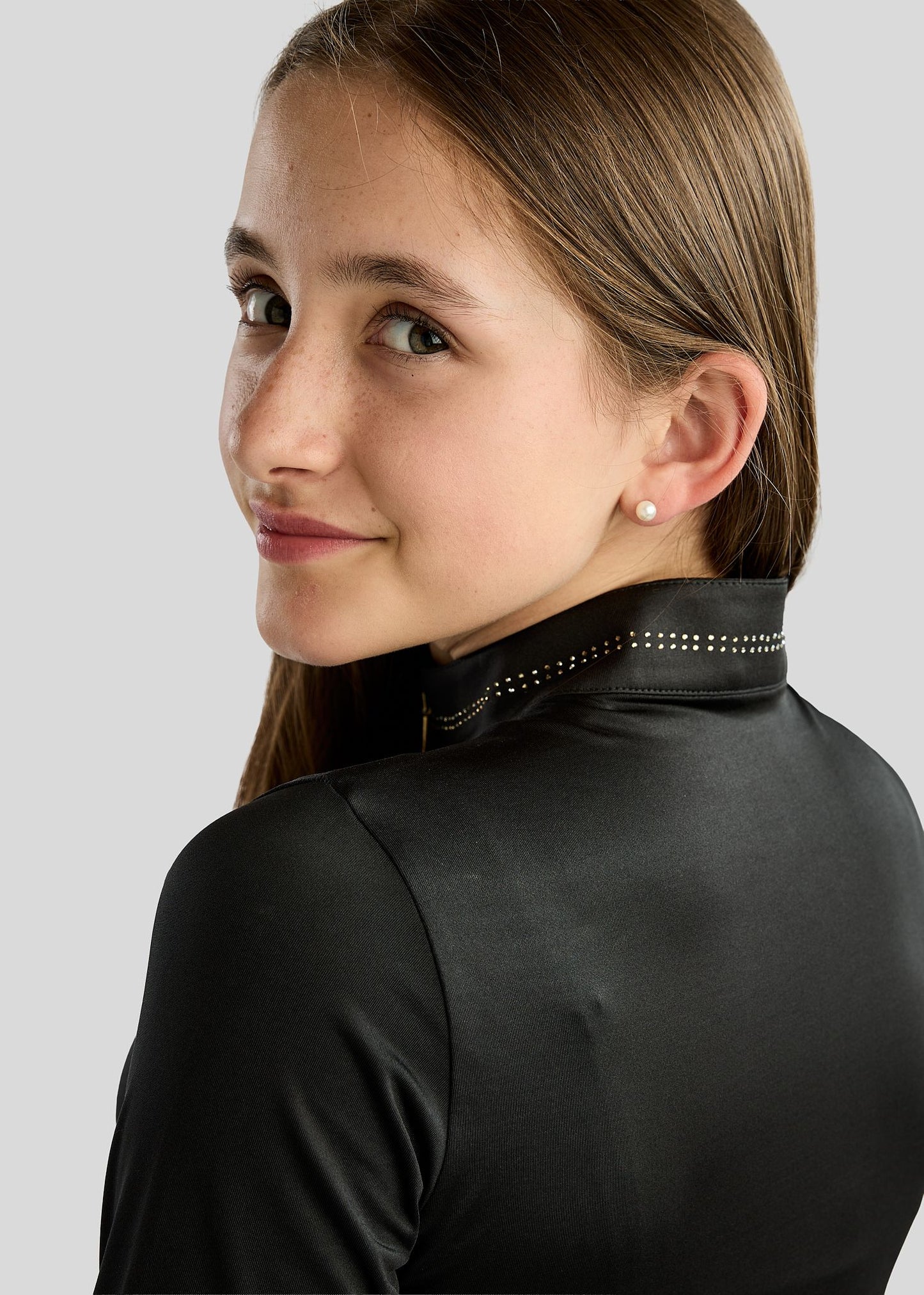 MoEverline Junior Polo manga larga - Negro