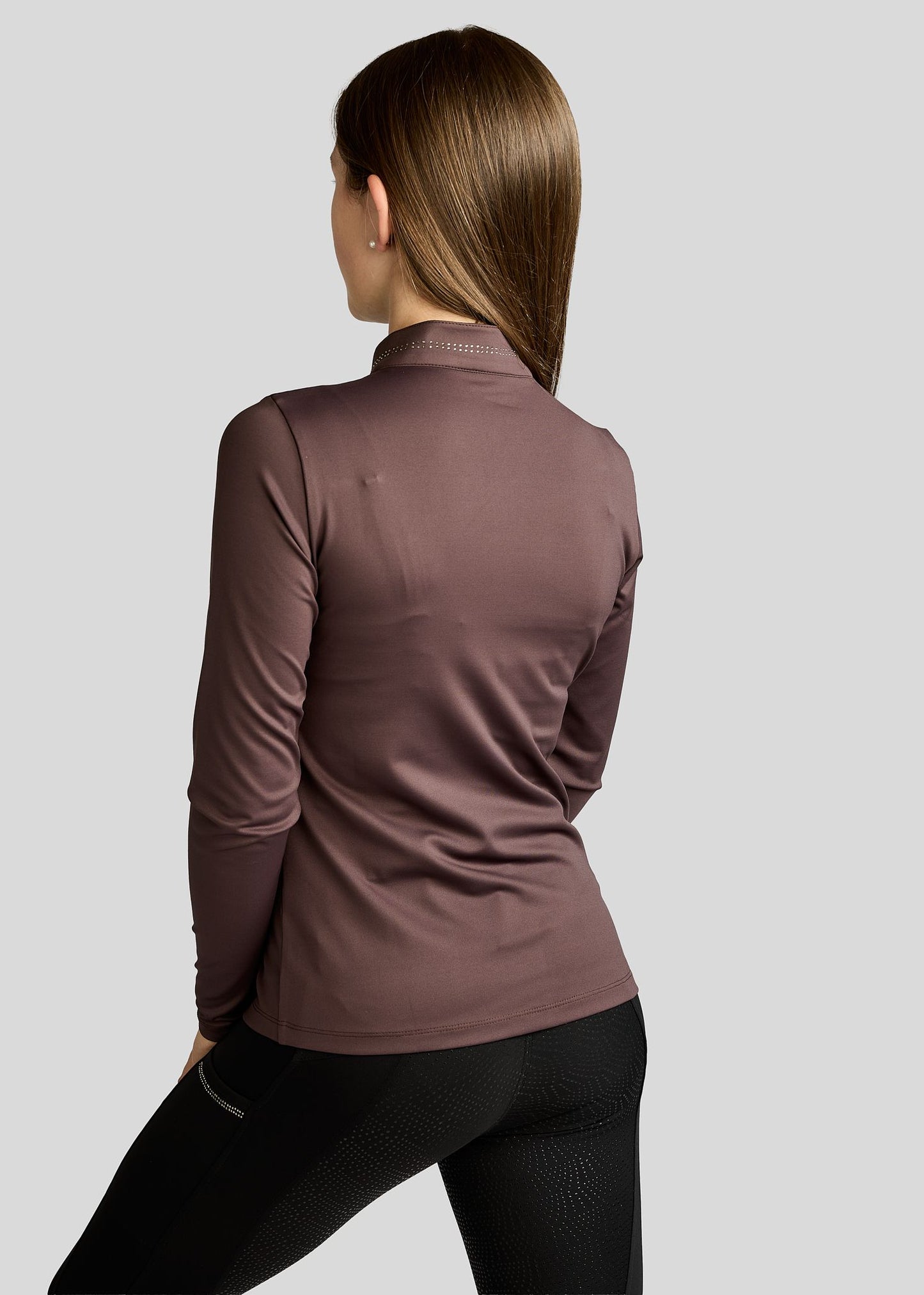 MoEverline Junior Polo Golden Quarz manga larga - Black Peony