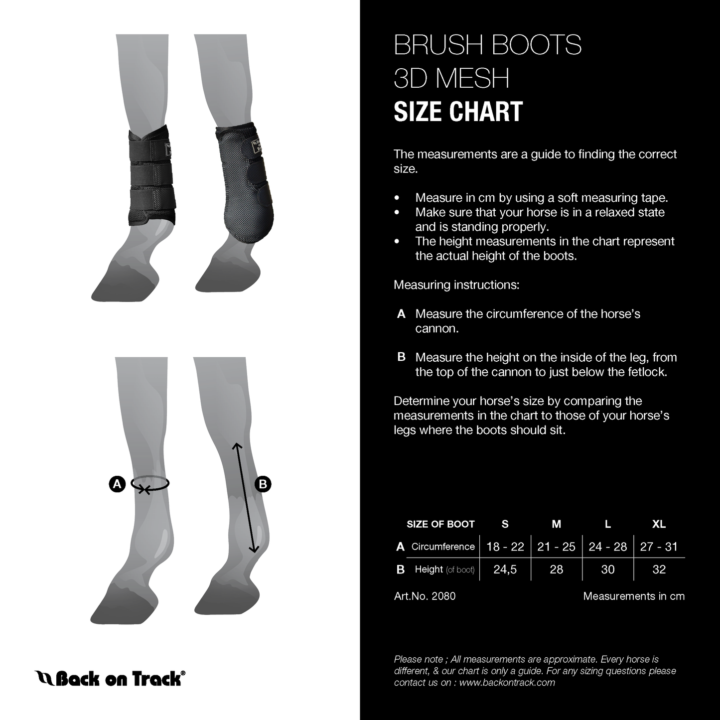 3D Mesh Back on Track Protectors