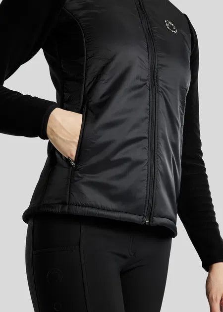 MoEllie Chaqueta Fleece Hybrid - Negro