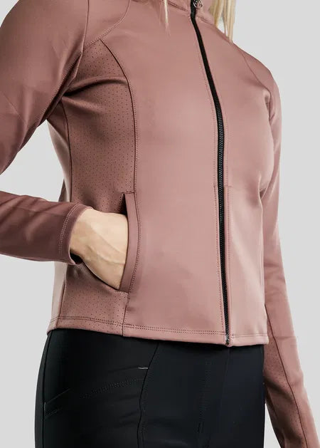 MoZida Chaqueta REFINED con Gun Metal Crystals - Dusty Rose