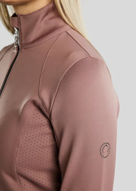 MoZida Chaqueta REFINED con Gun Metal Crystals - Dusty Rose