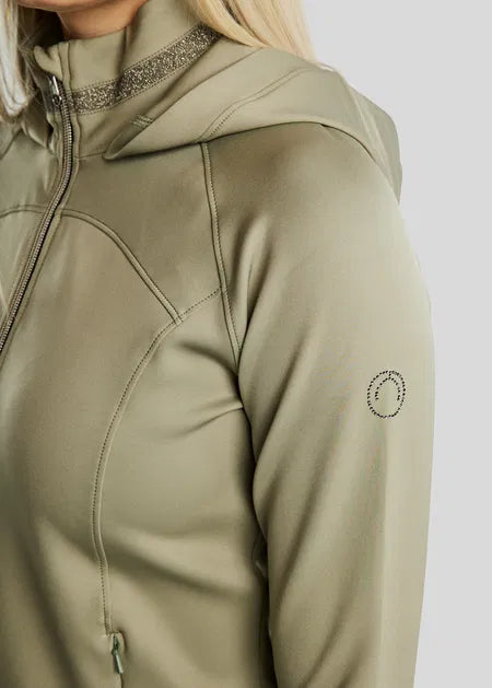 MoGaia Chaqueta con detalles Gun Metal Caviar - Dusty Green