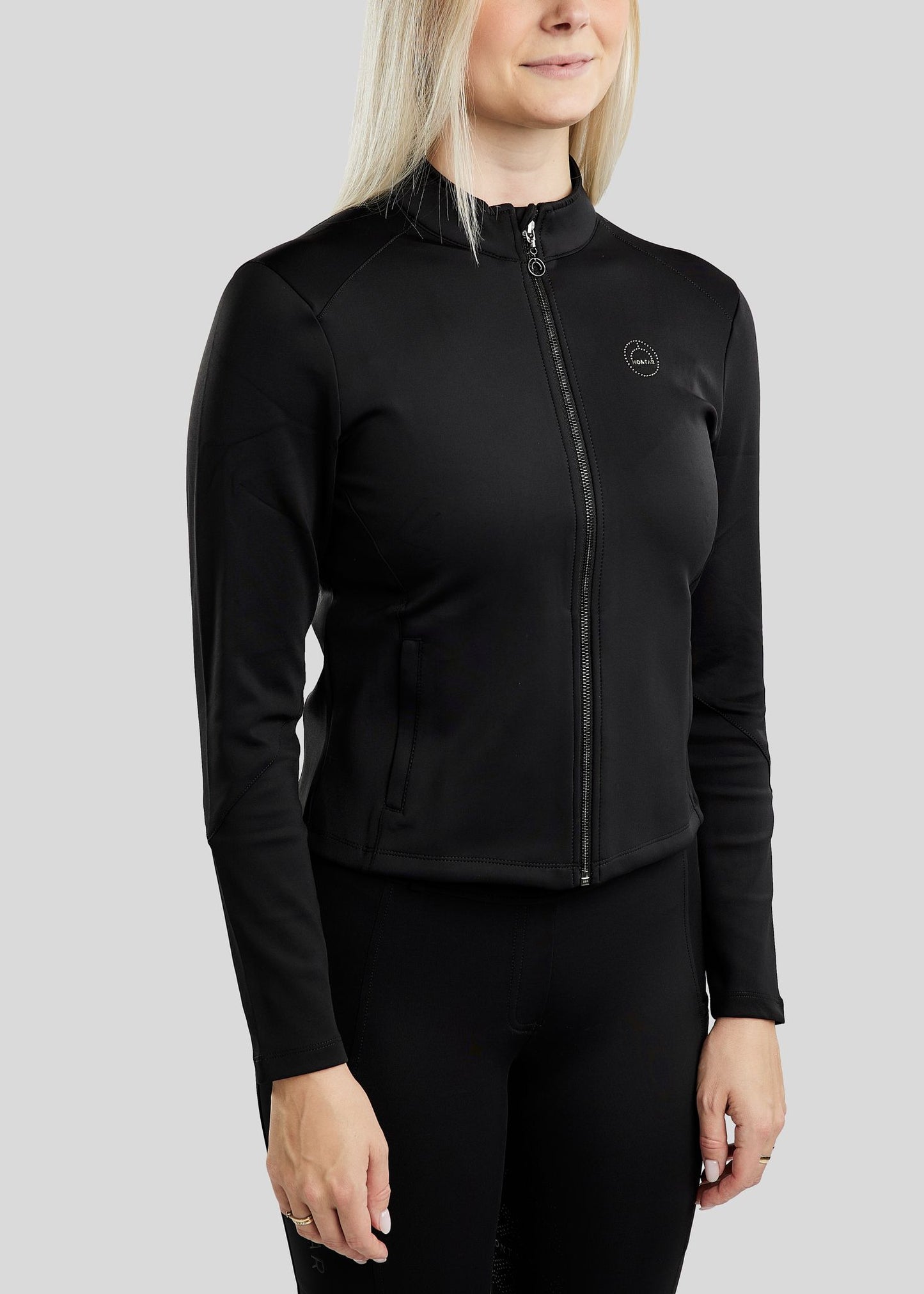 MoErica Chaqueta Thermo con detalles Gun Metal - Negro